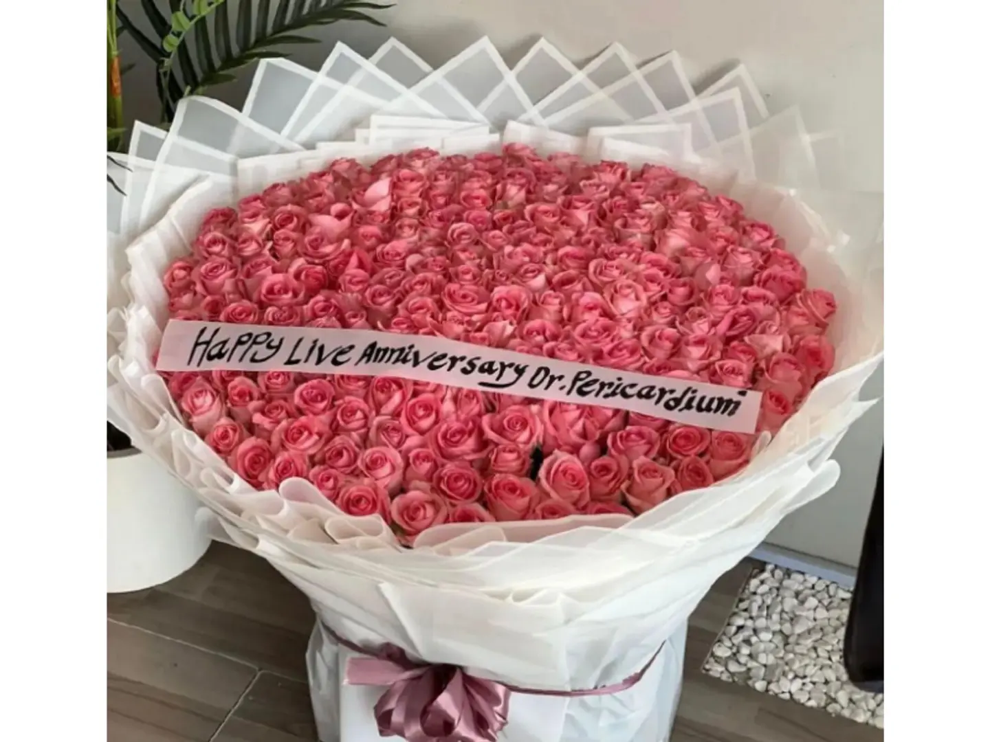 A Bouquet Of Roses From The Bank