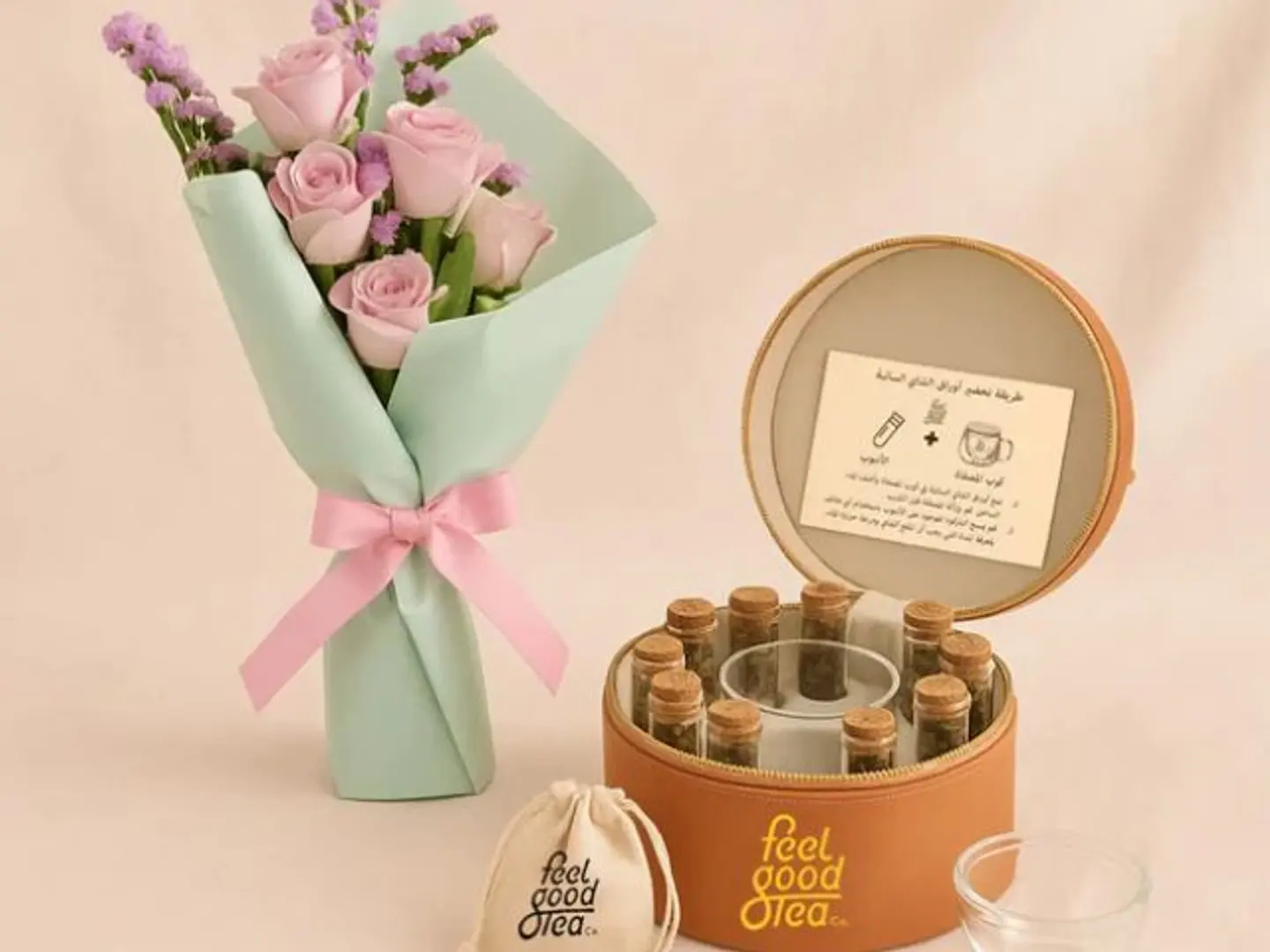Bouquet & Box Feel Good Tea Luxury Leather