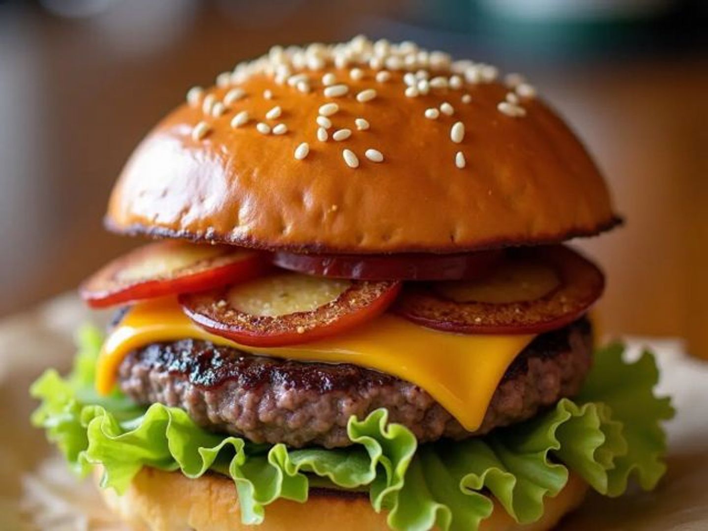 Beef Burger With Barbecue - Regular