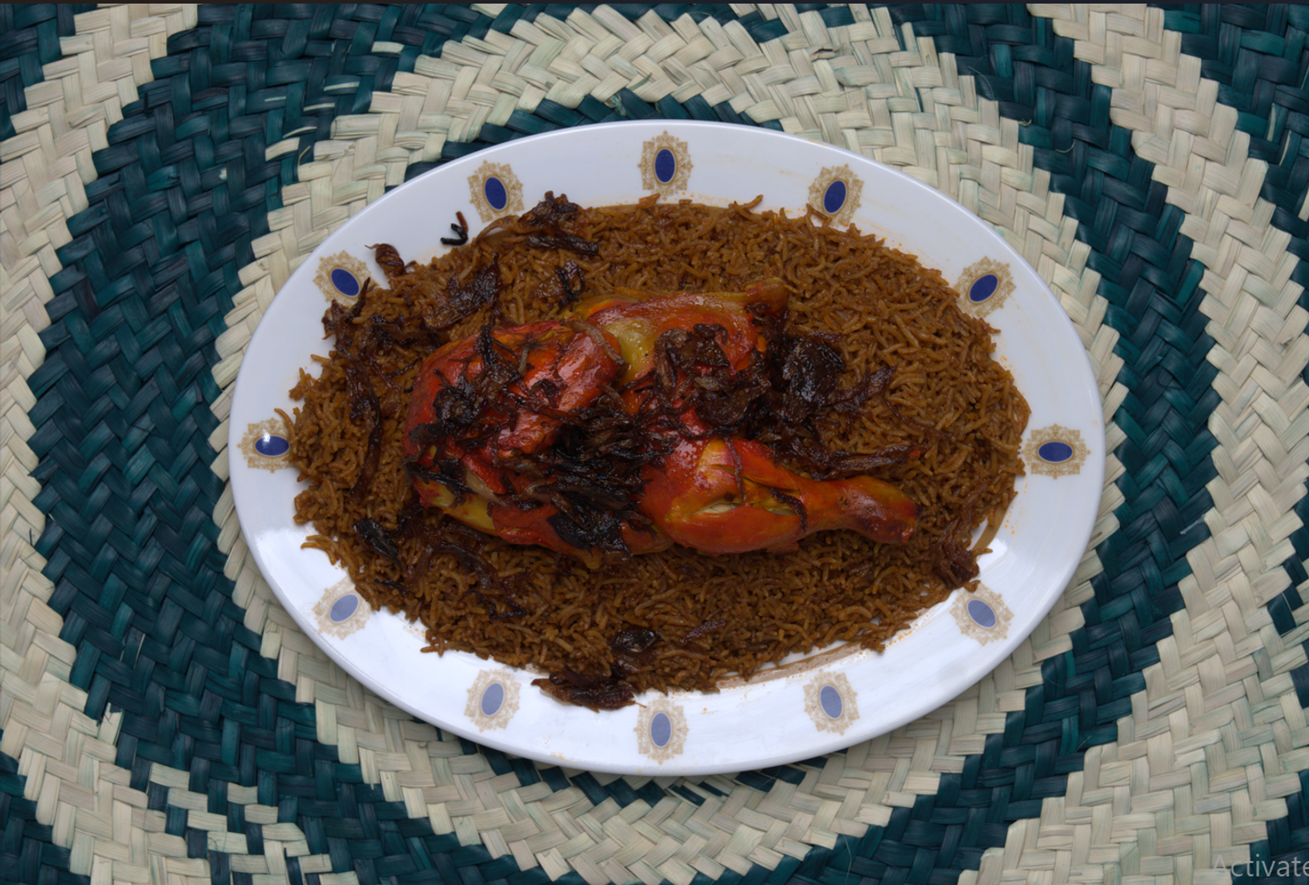 نص دجاج بدون رز - كبسة
