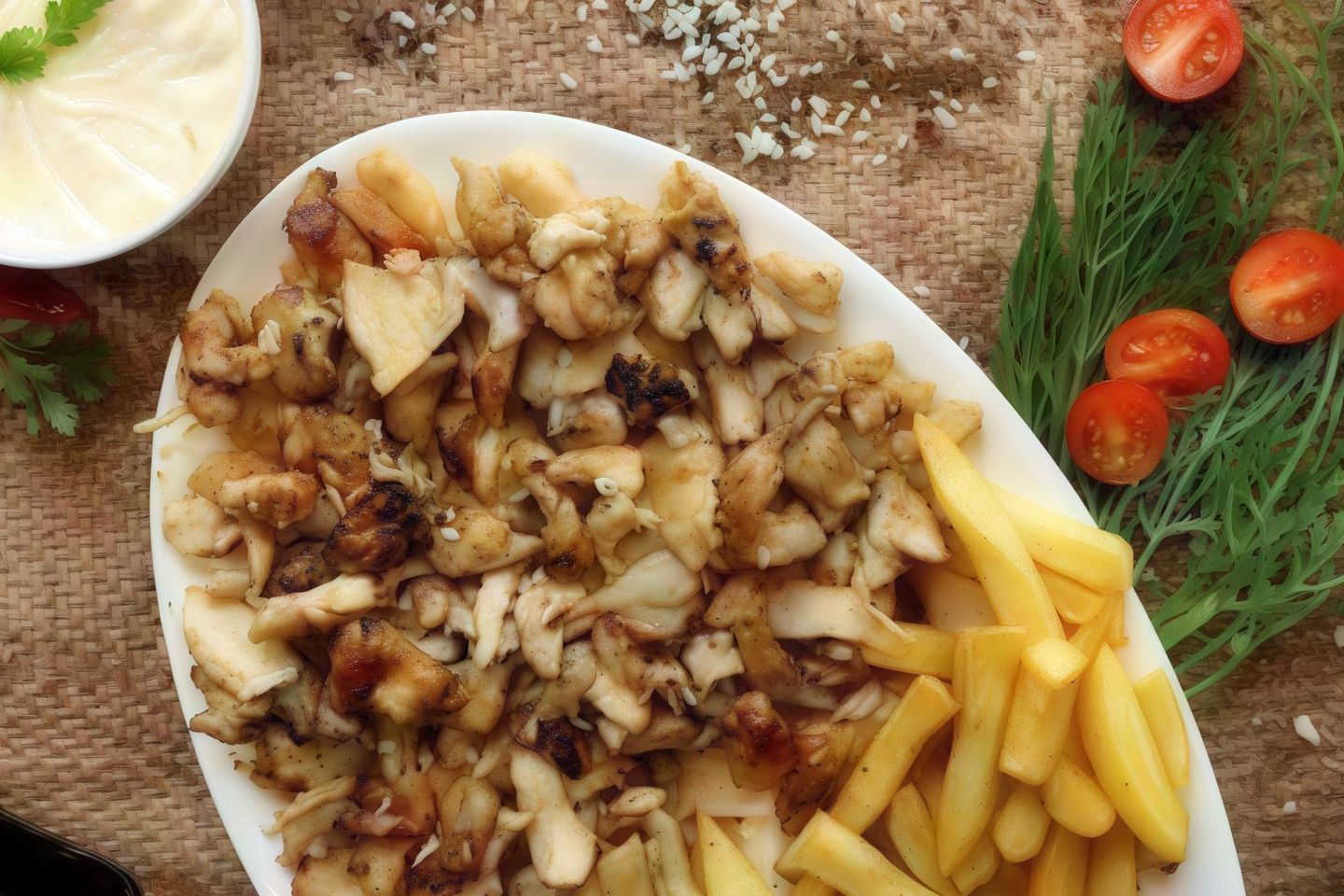 Special Chicken Shawarma Slices