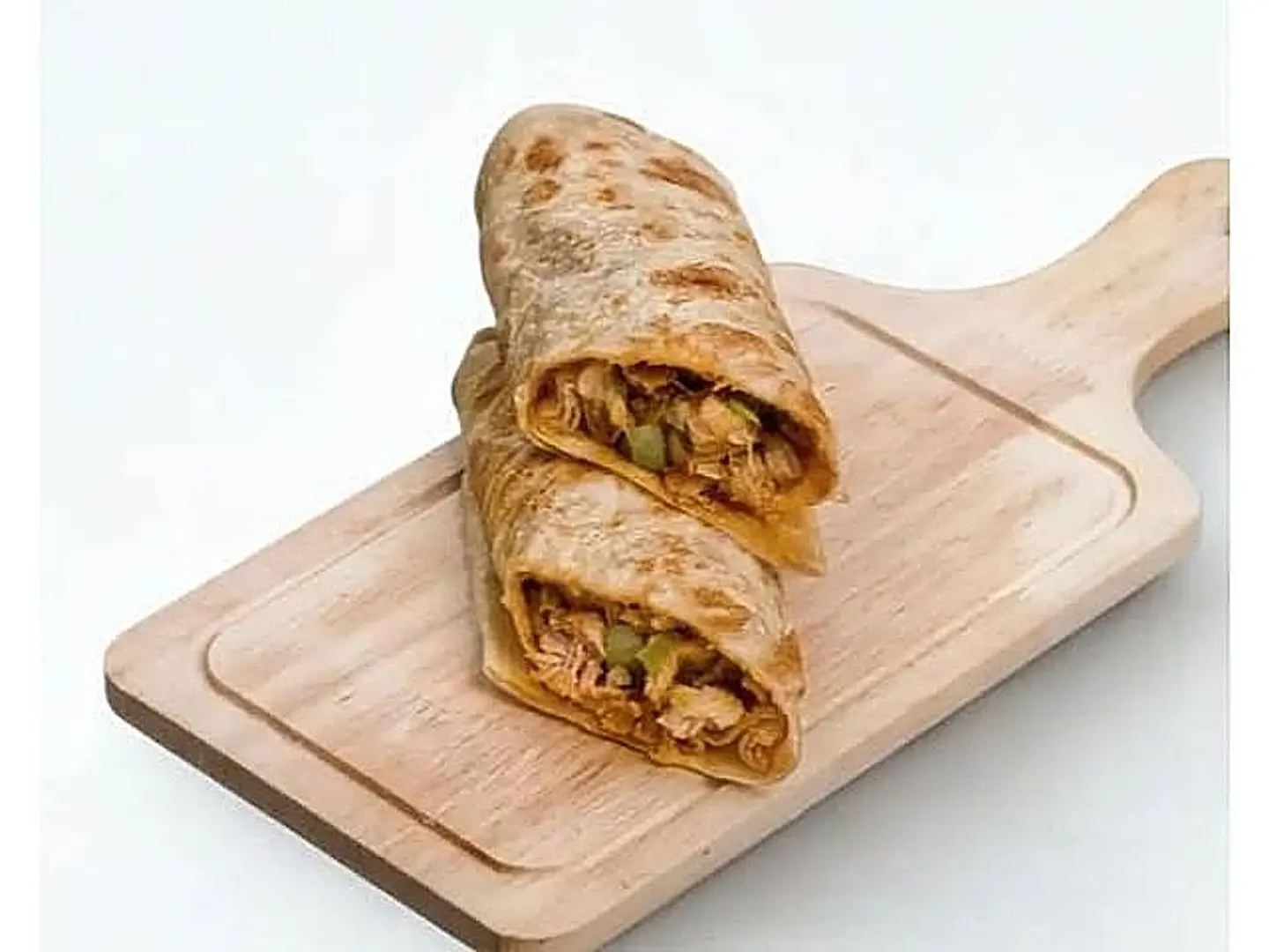 Chapati With Mgalgal Chicken And Liquid Cheese