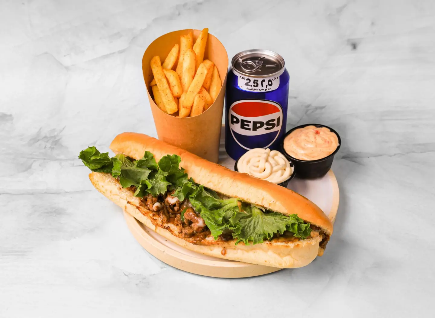 وجبة فيلي ستيك