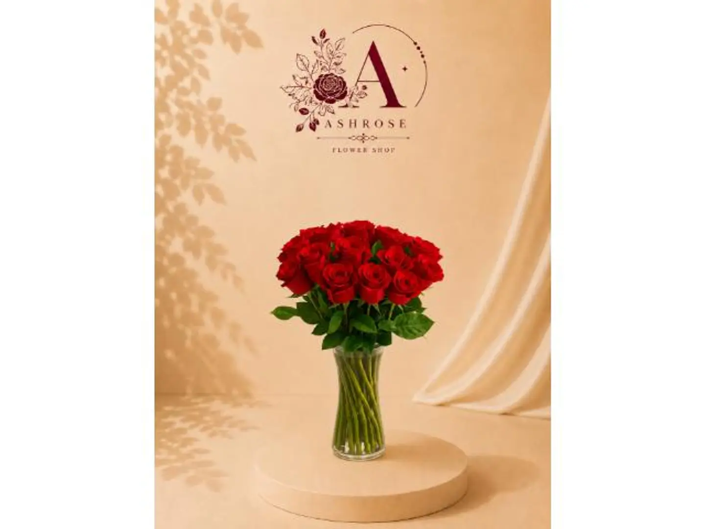 Red Rose Elegance Vase Arrangement