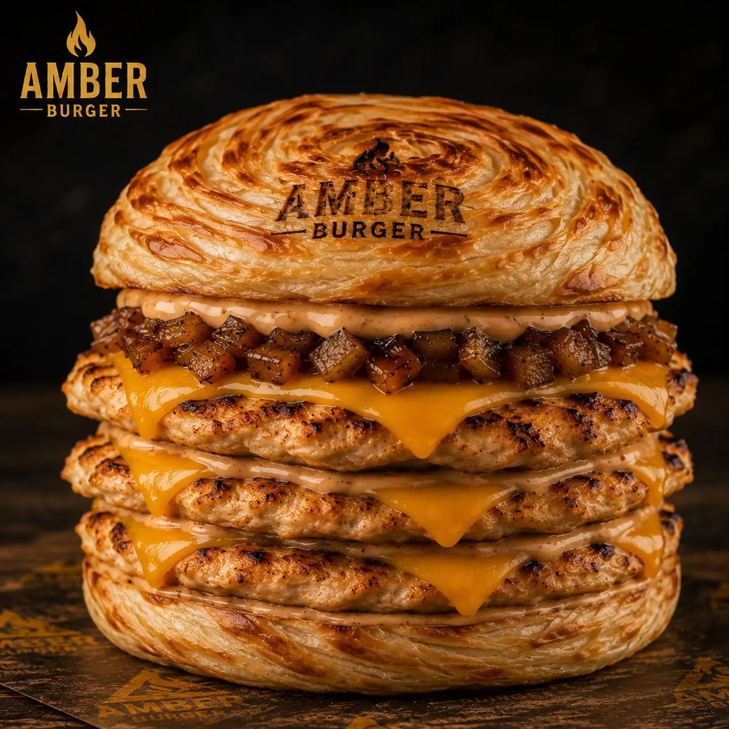 برجر 3 شرائح دجاج