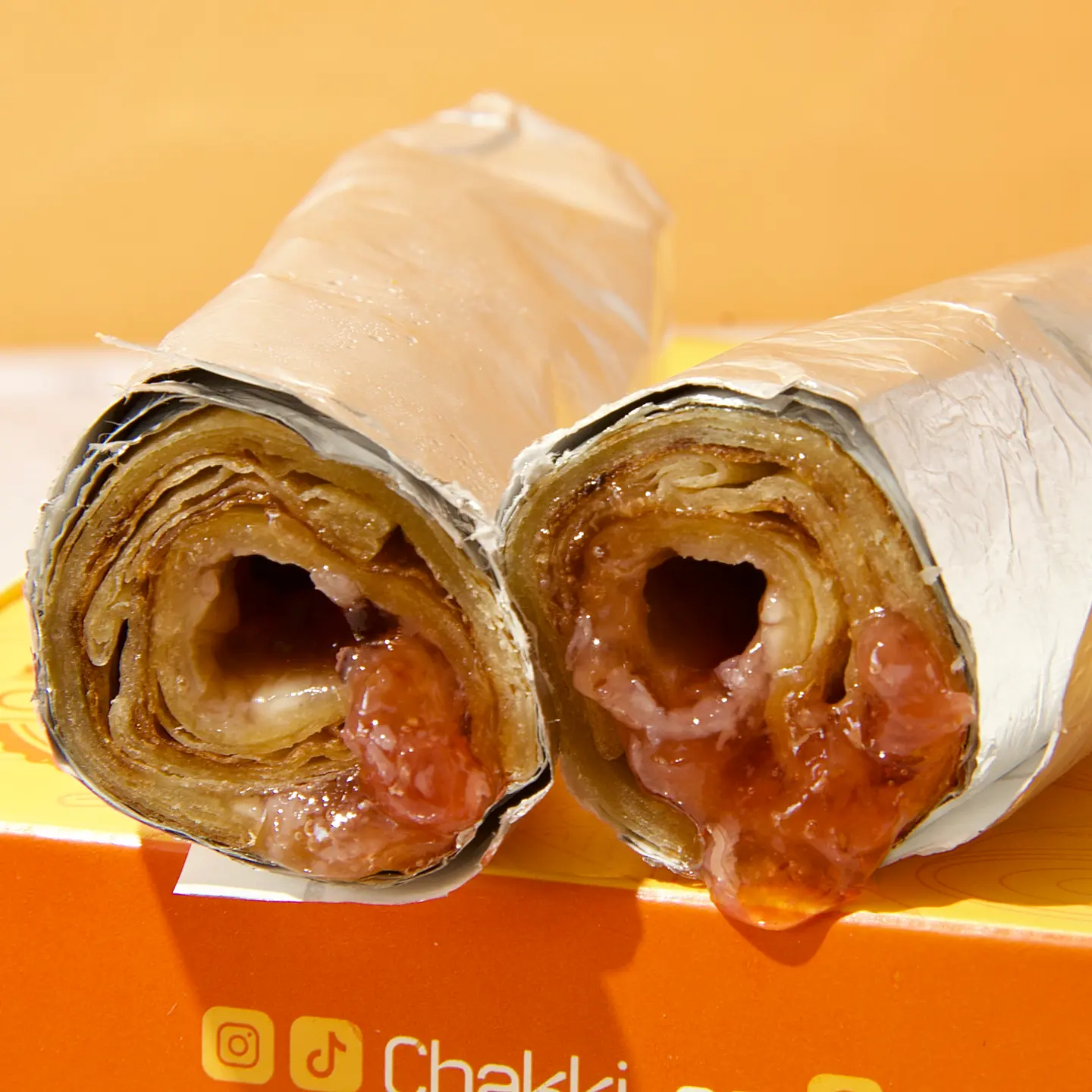 Cheese And Jam Chapati