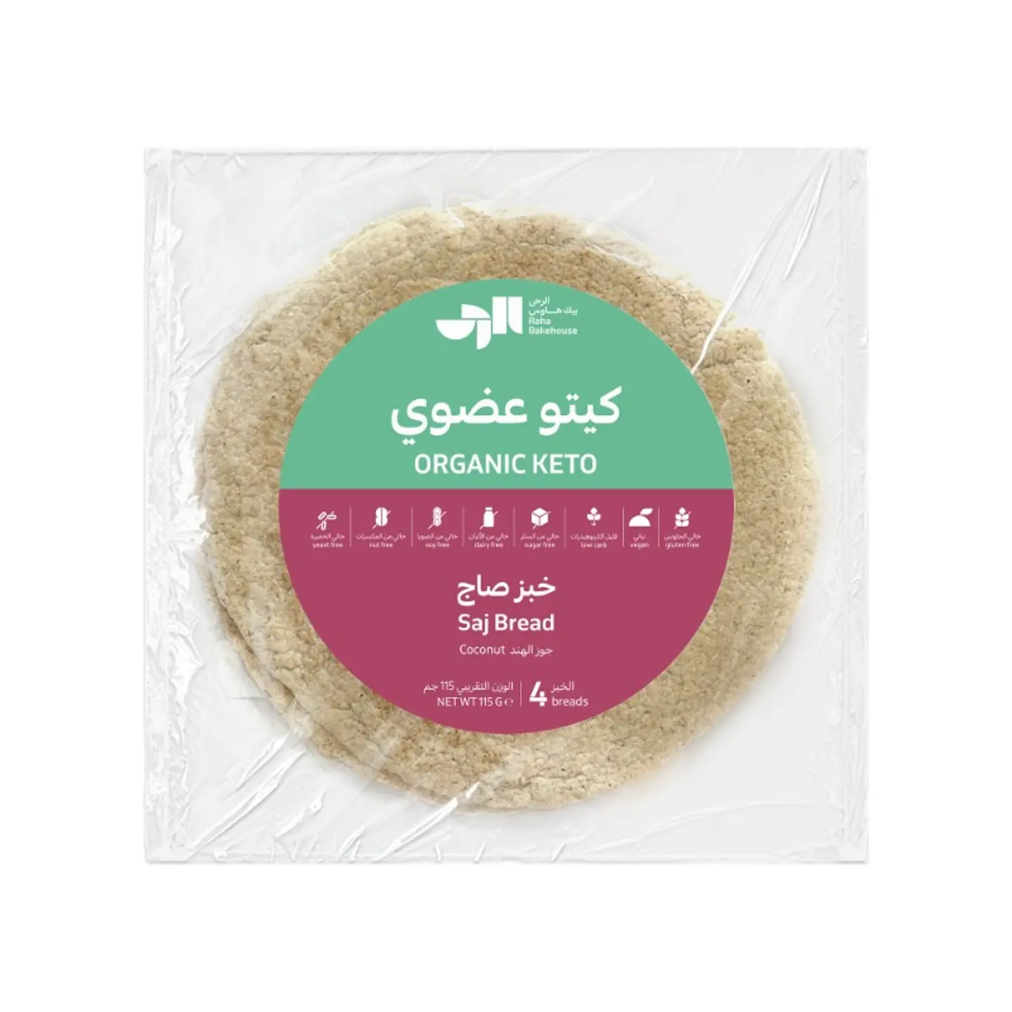 خبز كيتو صاج ١٢٠جم عضوي