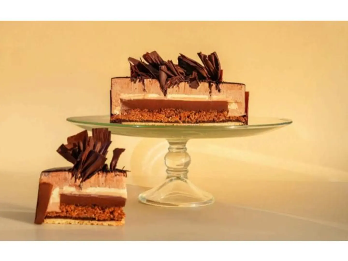 Trio Chocolate Cake