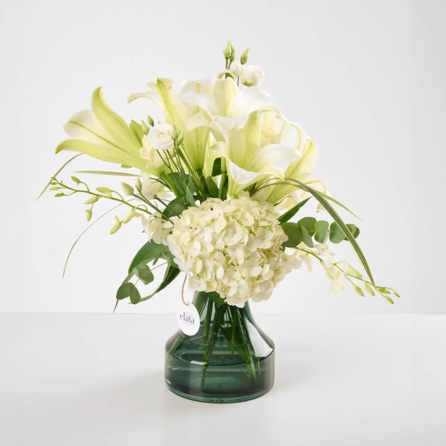 White Wicker Vase