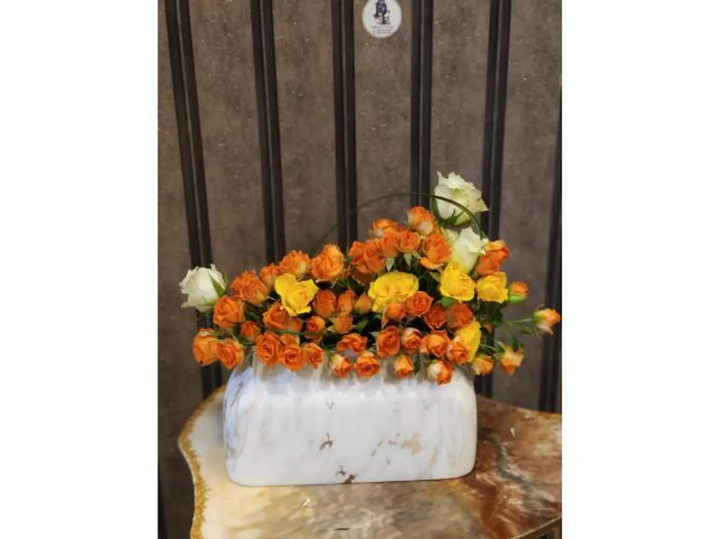 Refreshing Orange Vase