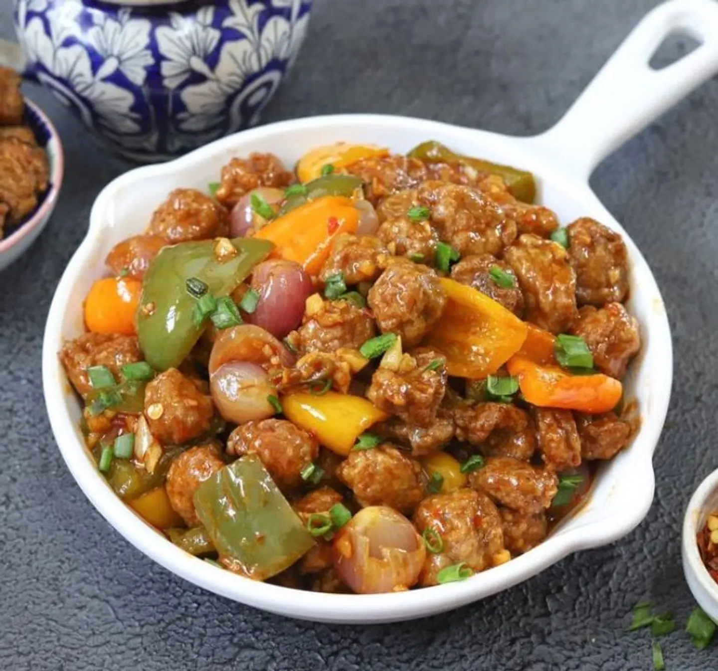 Soy Chunks Manchurian