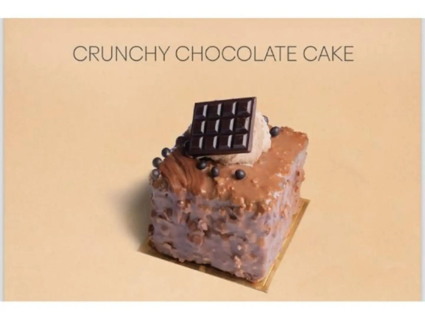 Chocolate Crunch Cake