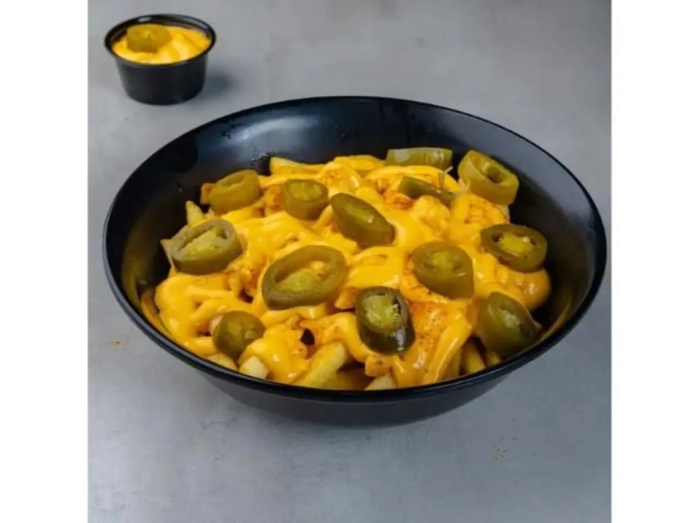 Fries With Melted Jalapeno Cheese