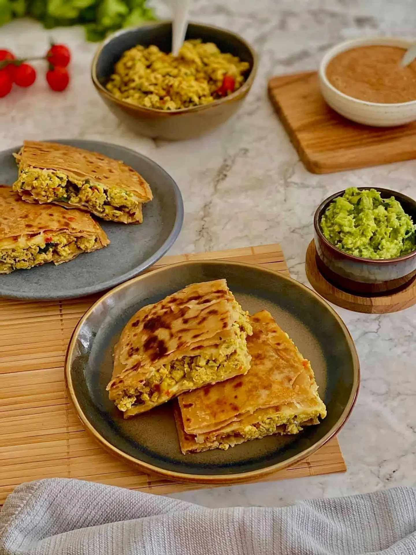 Egg And Cheese Parotta