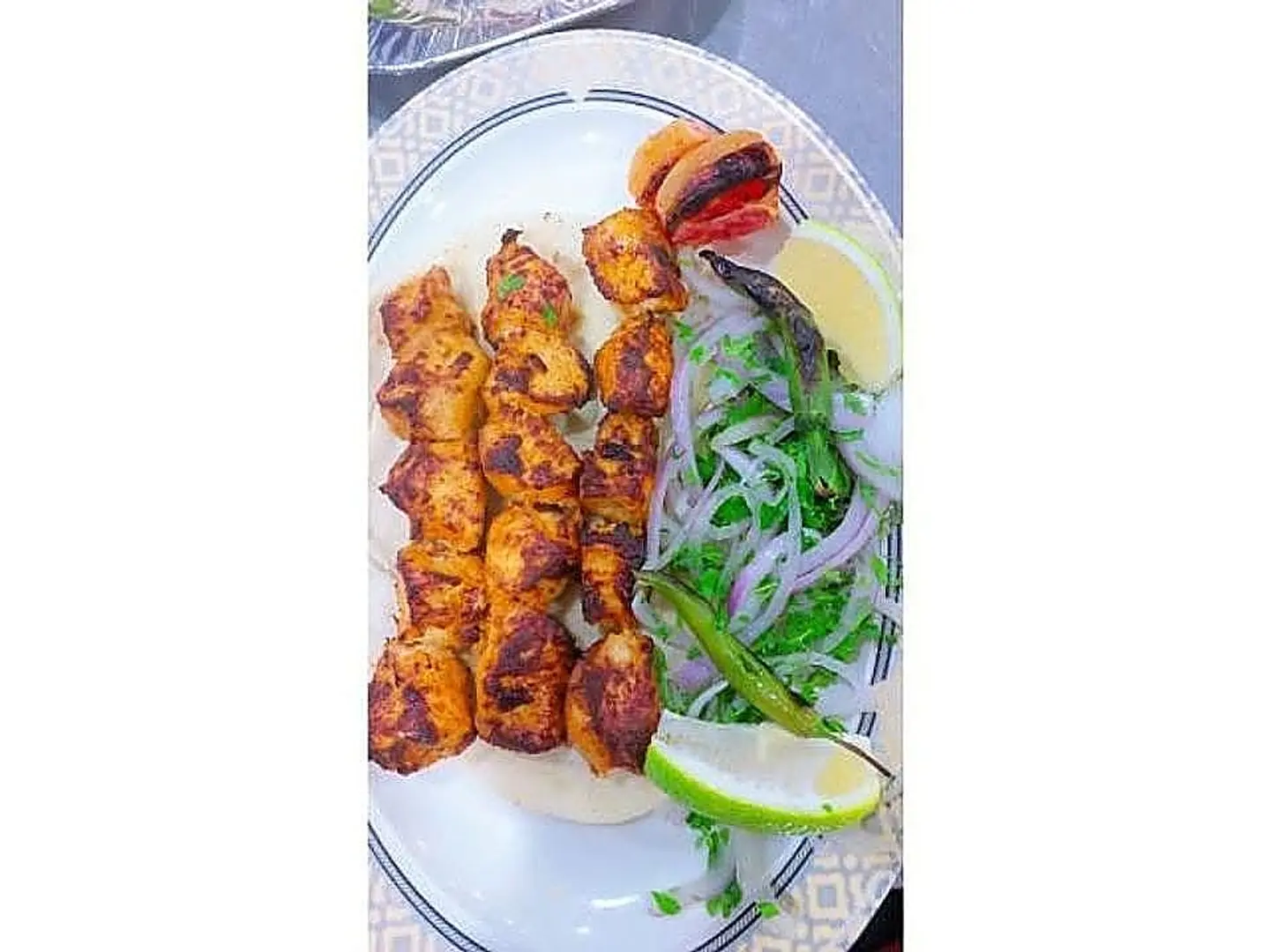 مشكل دجاج ثلاث أسياخ