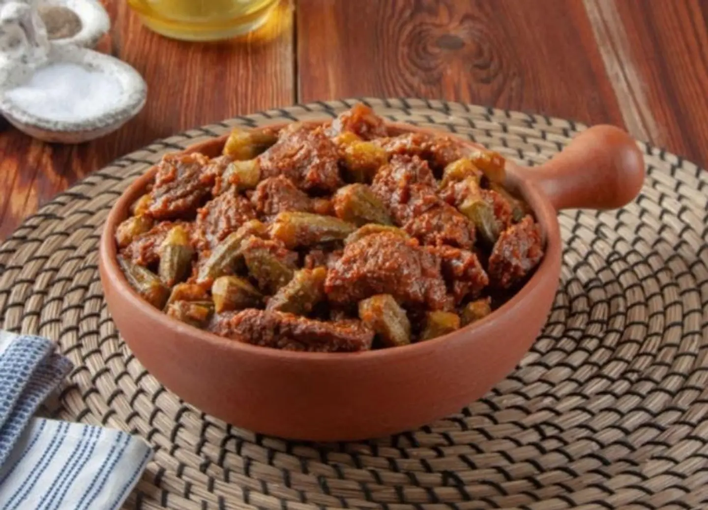 Okra With Meat Casserole