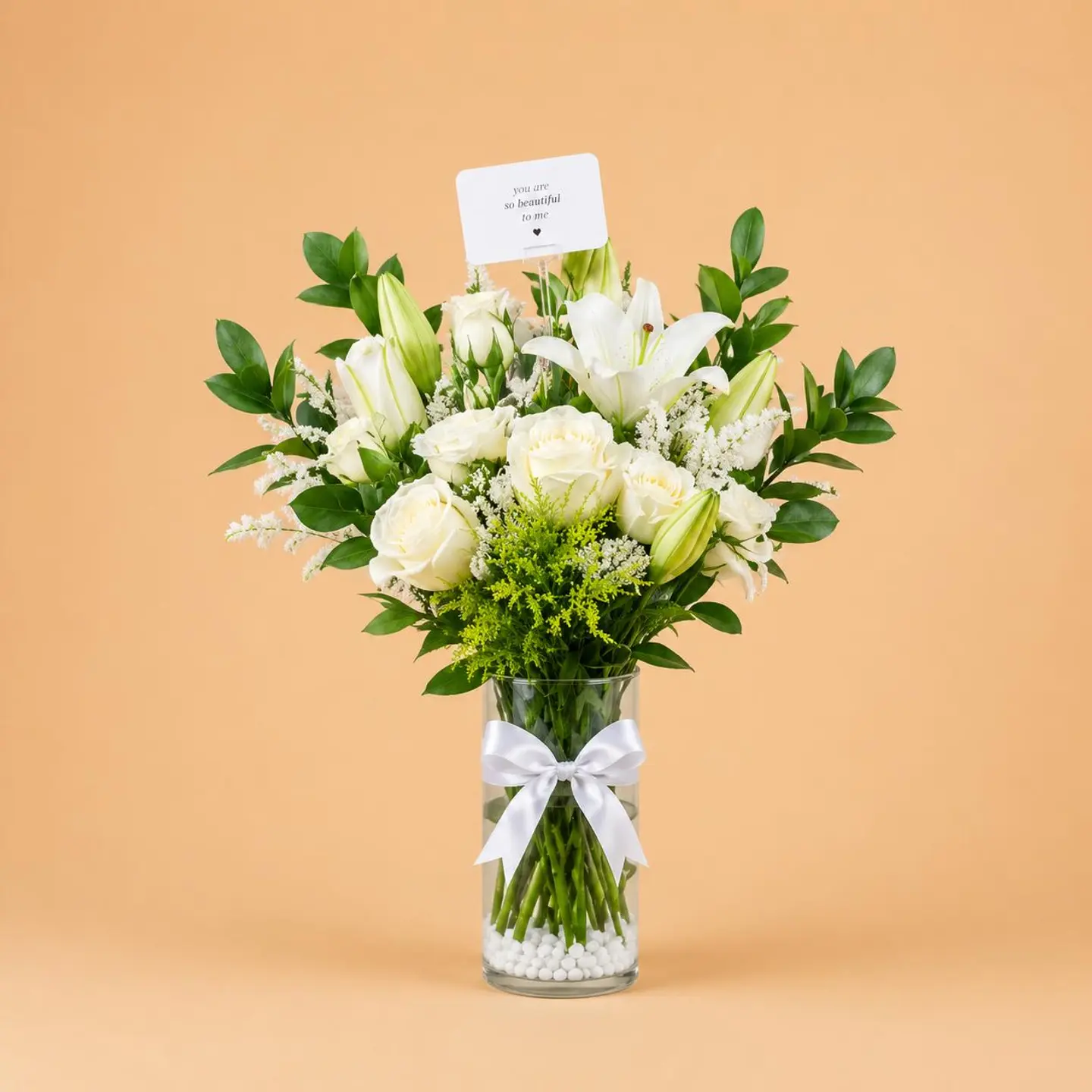 Pearl White Vase