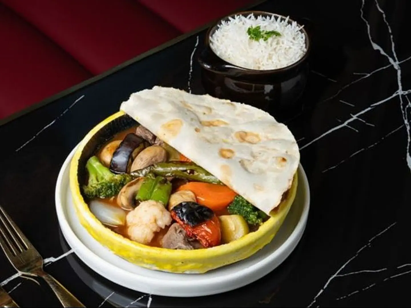 يخنة خضار بلحم الضان