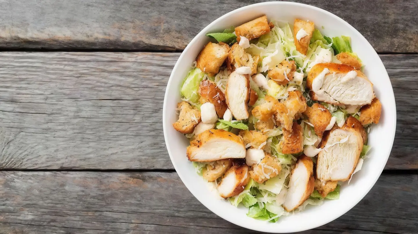 سلطة سيزر بالدجاج