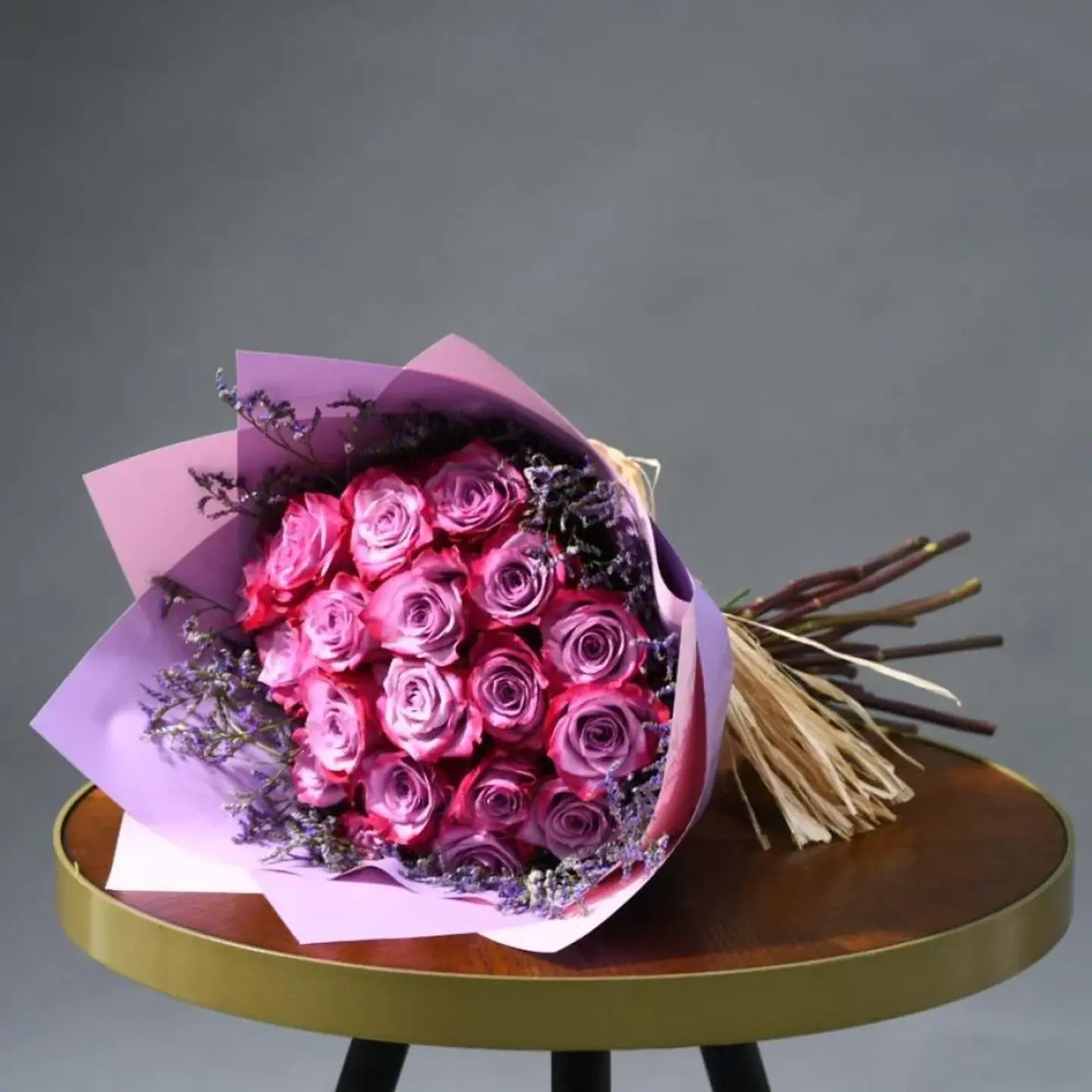 Bouquet Of Violet Glitter