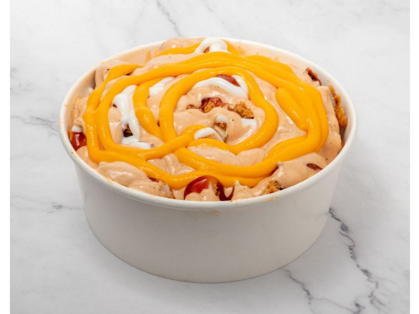 Chicken Potatoes With Cheddar Sauce