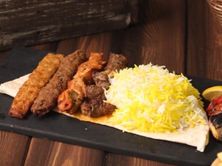 كباب دجاج مع الرز
