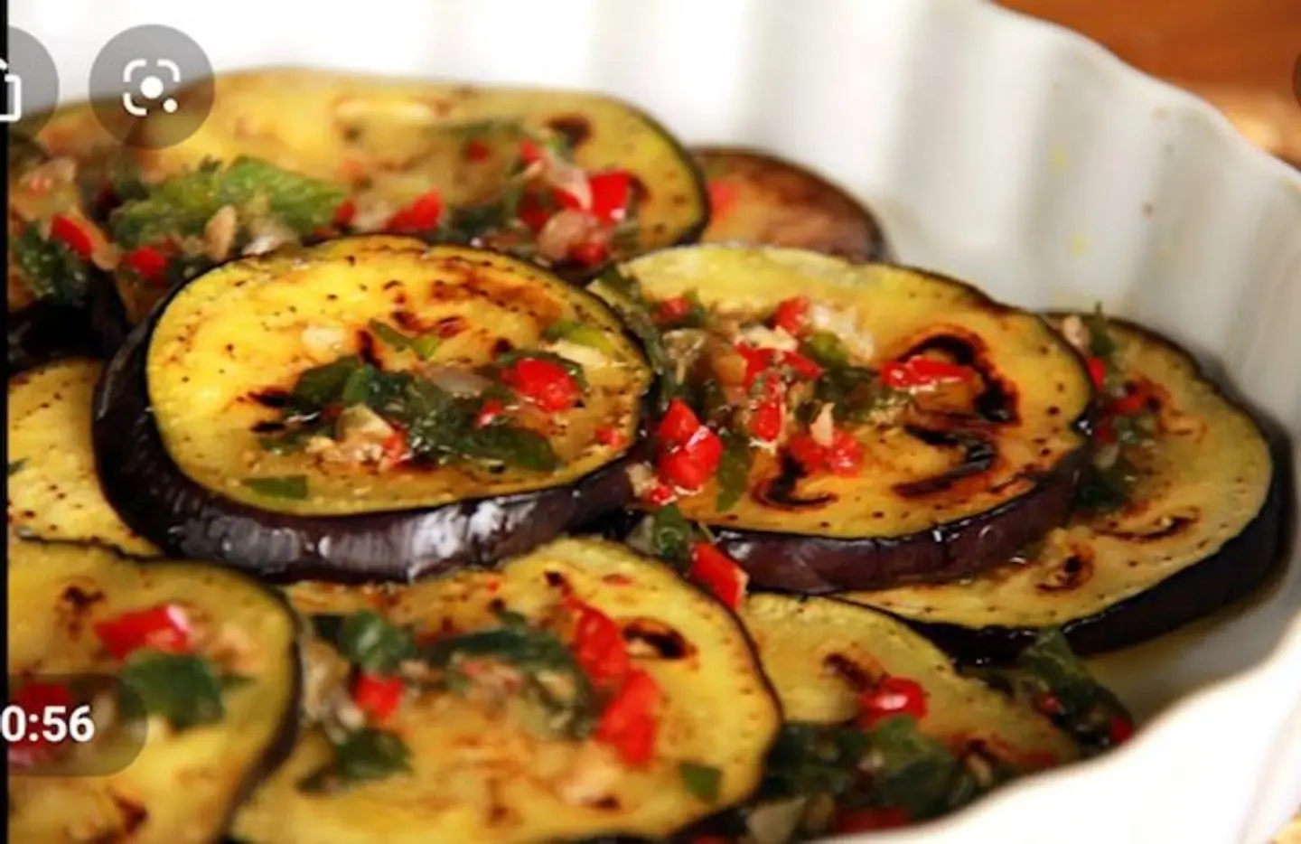 Fried Eggplant With Pepper
