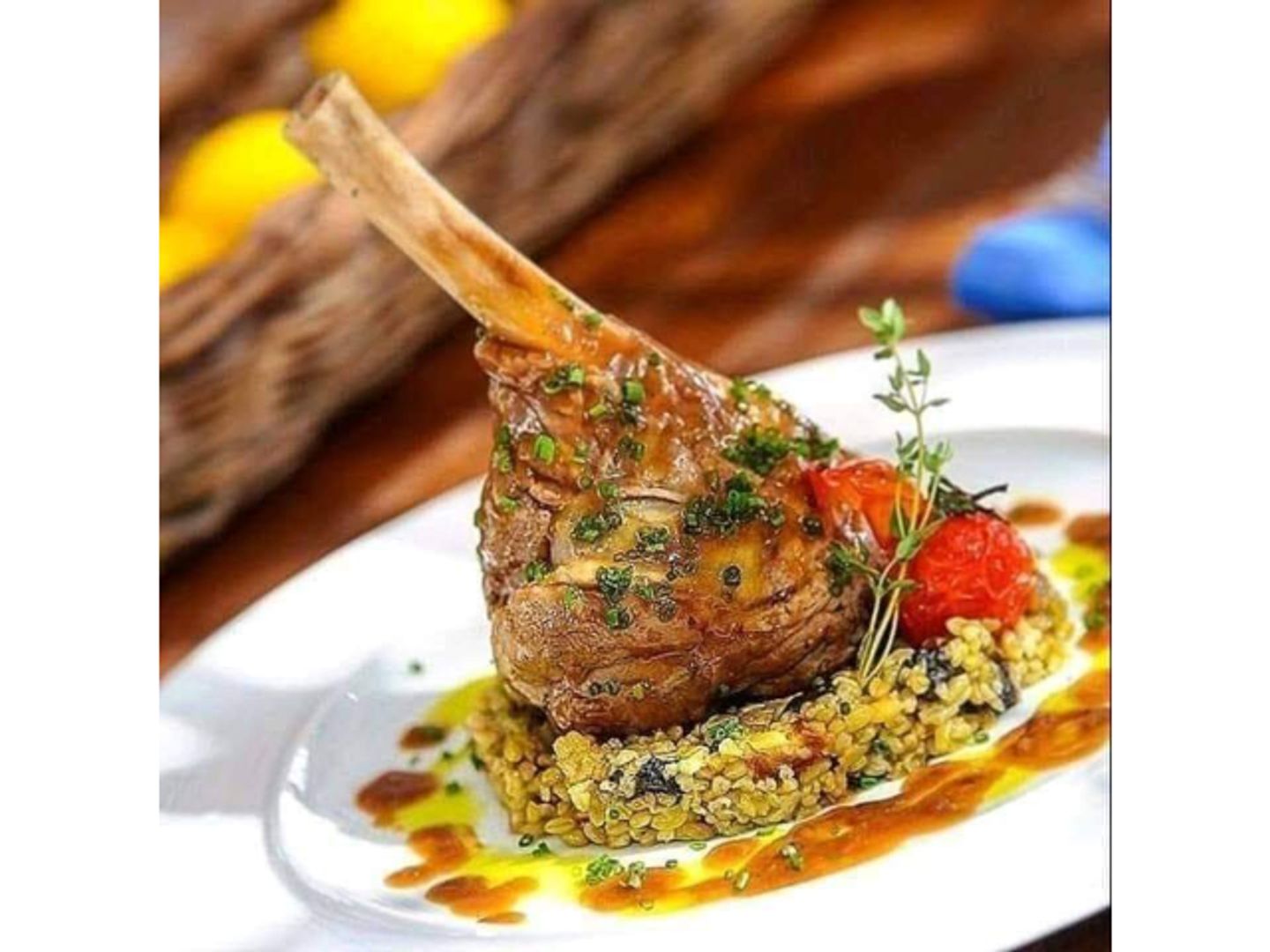 Lamb Banana On Charcoal