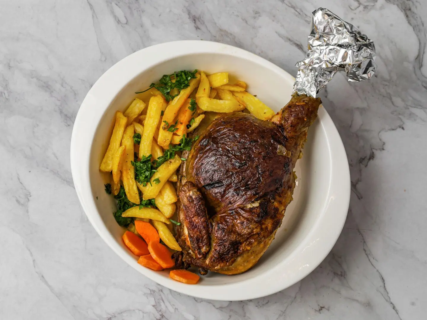 Oven Roasted Chicken Stuffed With Freekeh