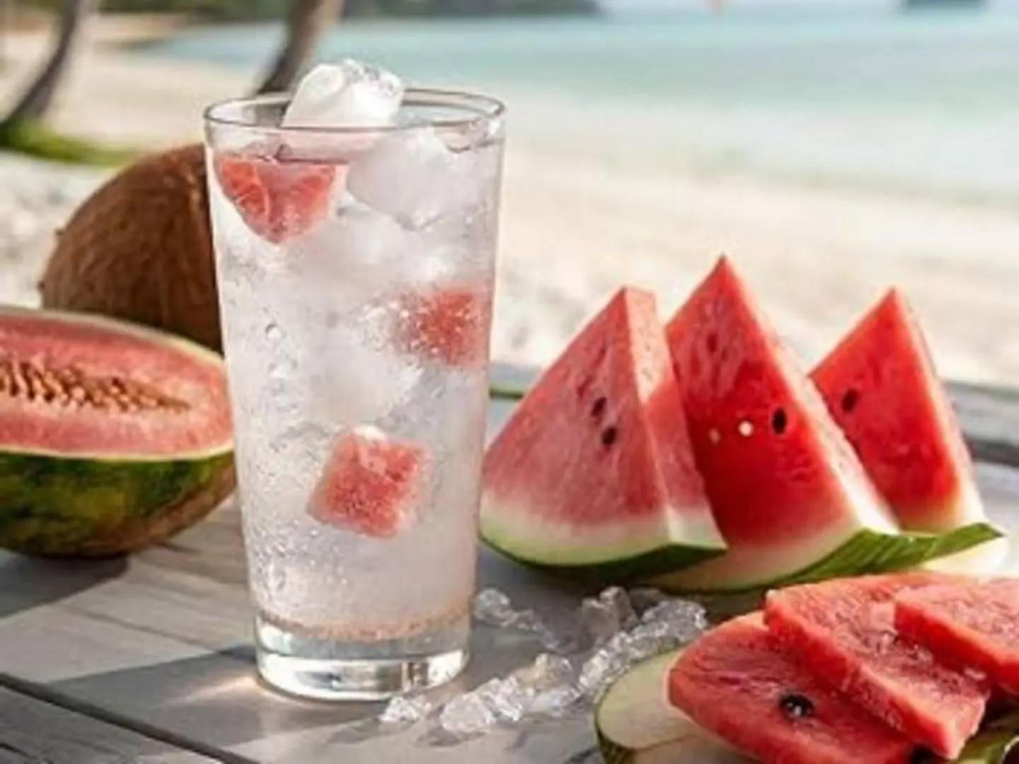 جوز الهند و بطيخ