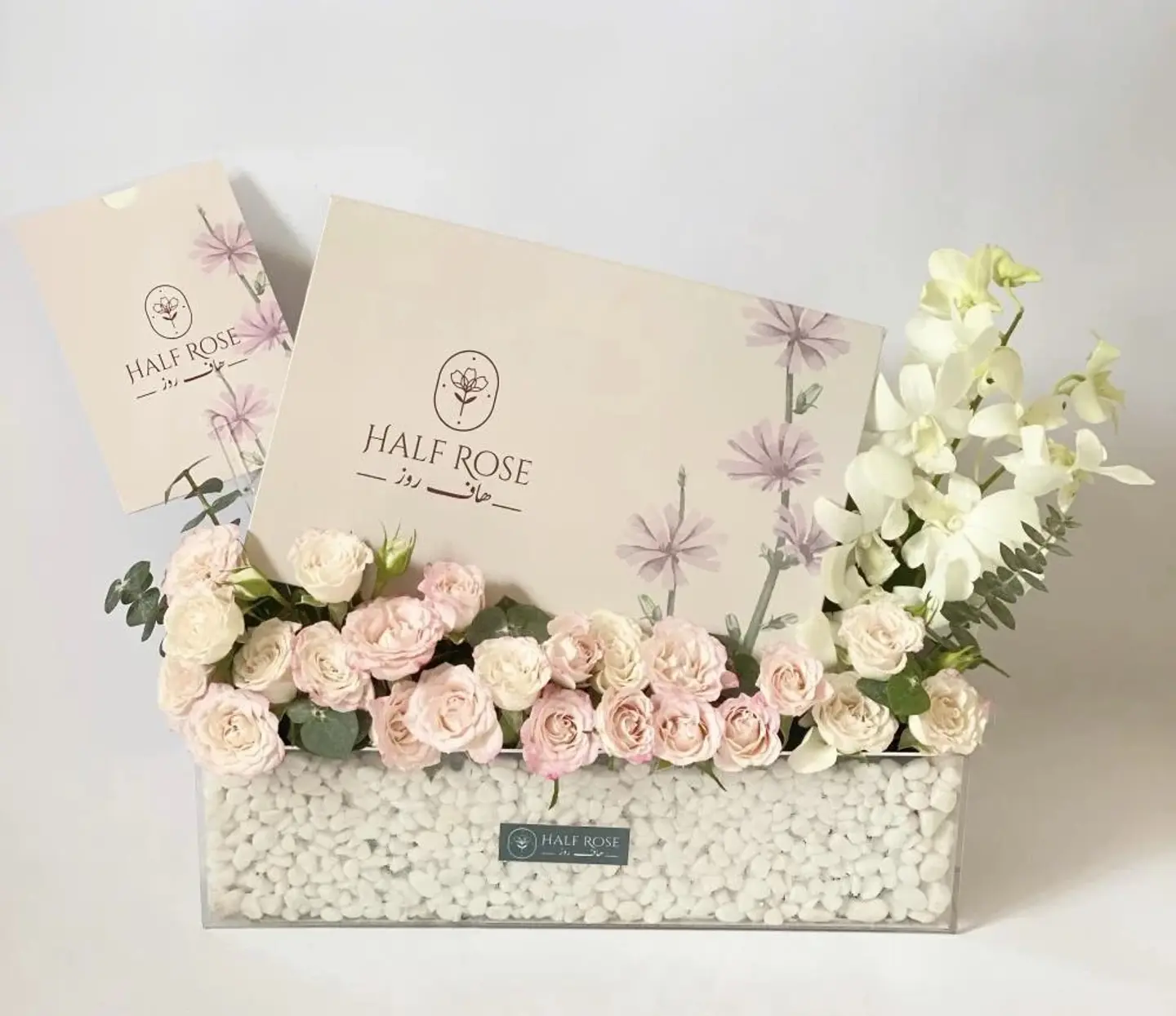 Luxury Belgian Chocolate With A Rose In An Acrylic Box