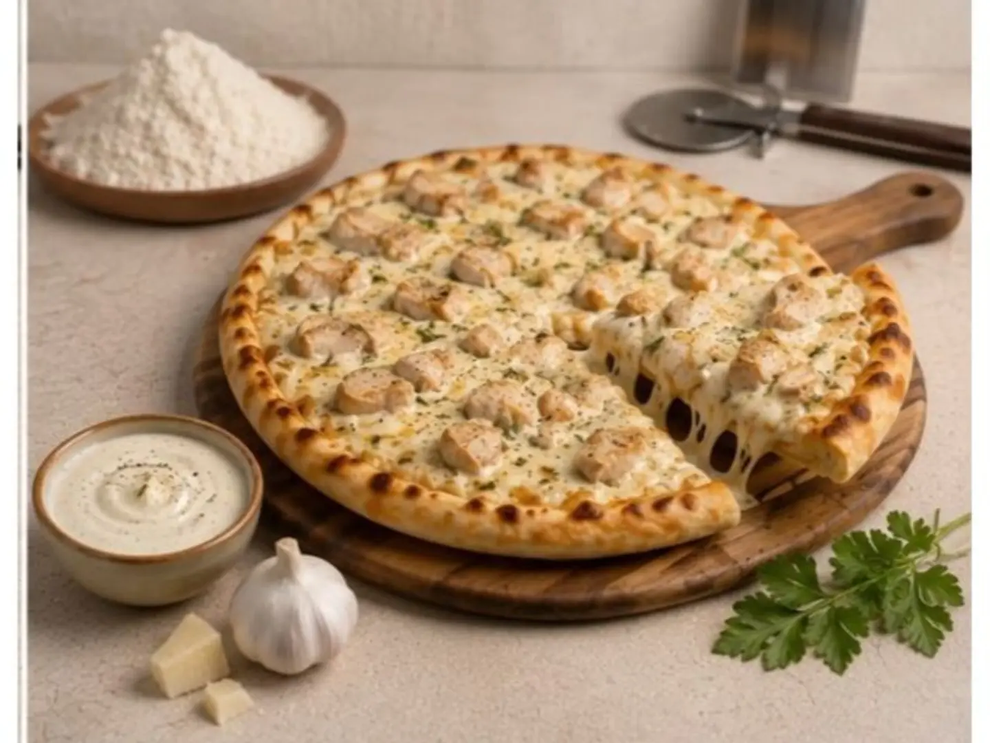 Alfredo Pizza
