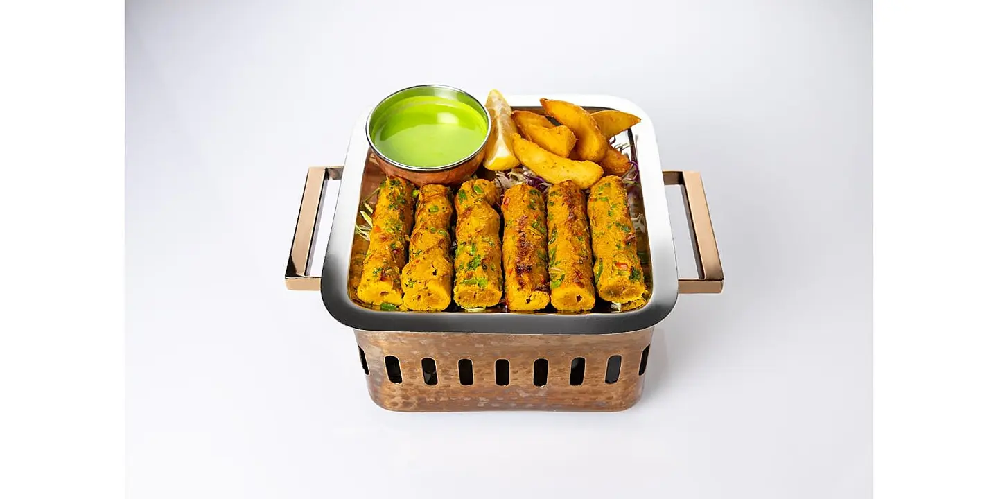 كباب الدجاج مع الجبن