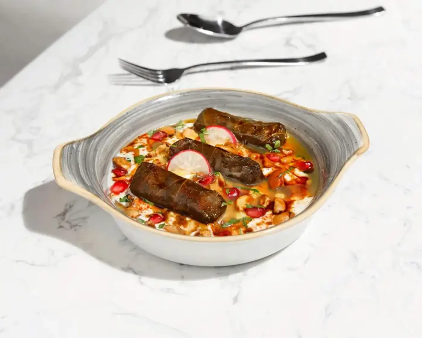 Stuffed Grape Leaves With Fatteh - Small