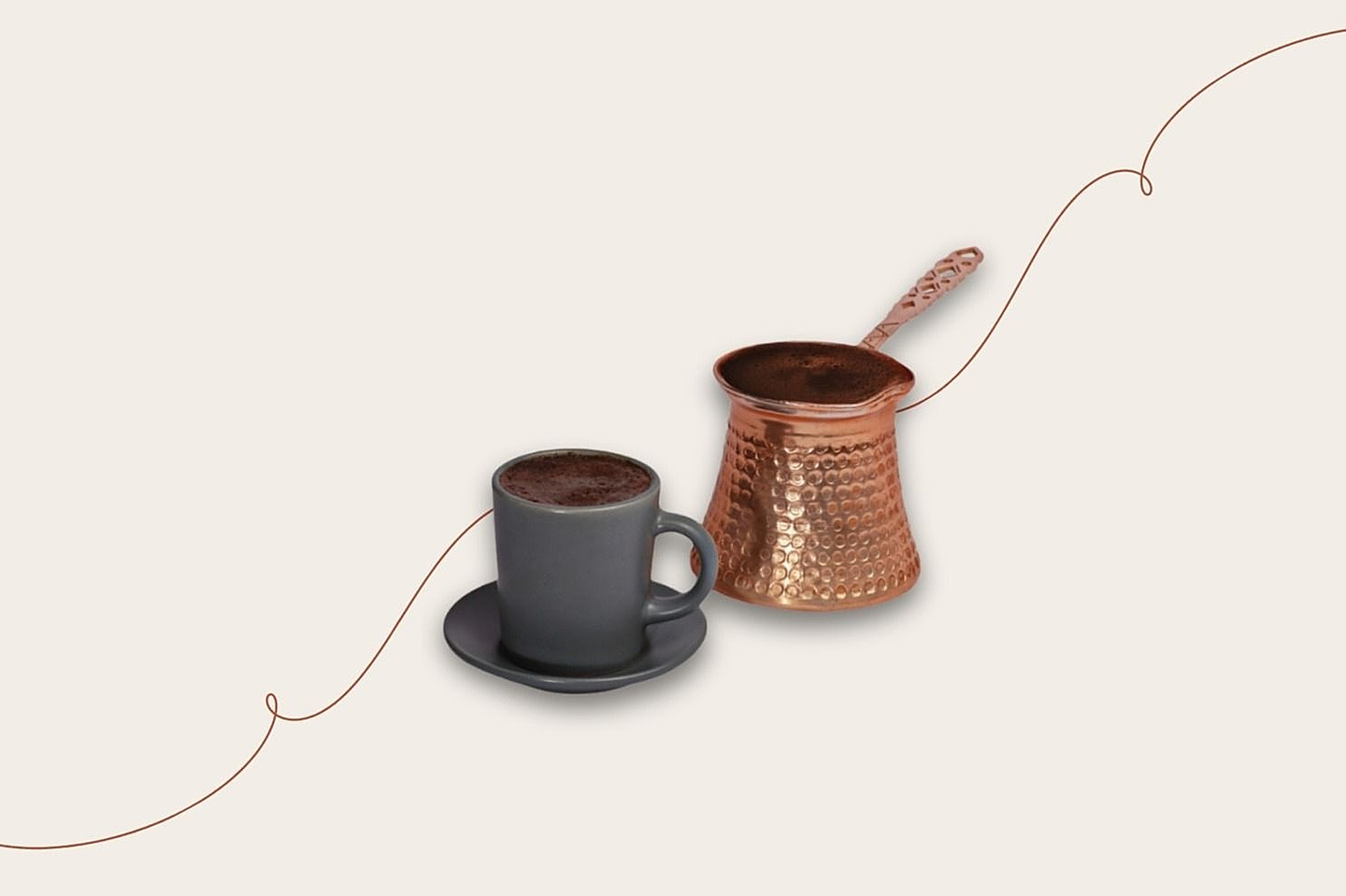 قهوة تركي بالحليب