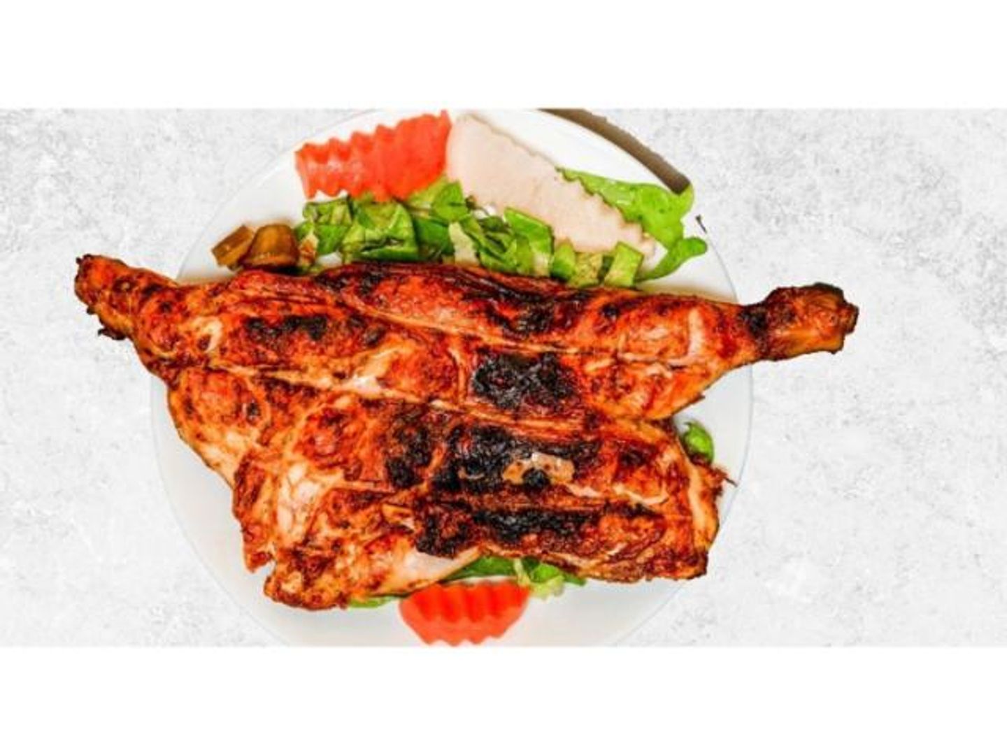 Half Charcoal Chicken With Out Rice