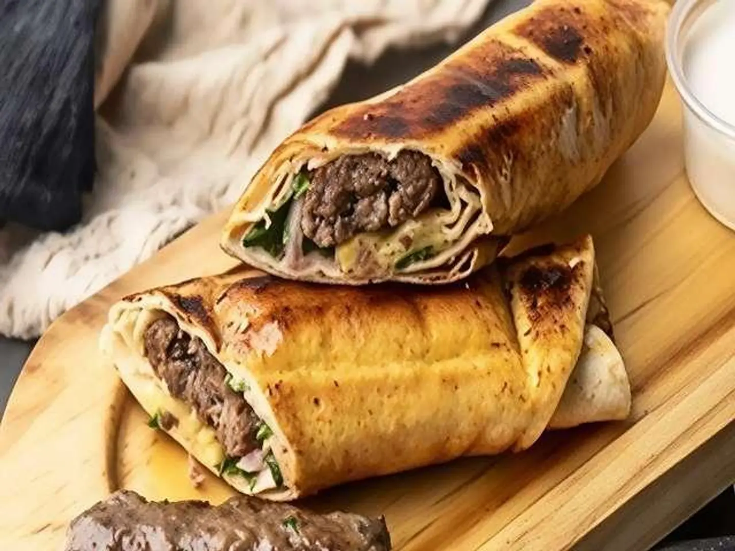 ساندوتش كباب لحم عراقي