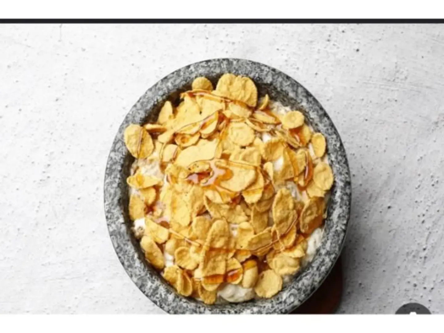 Areekah With Cream, Cheese & Cornflakes