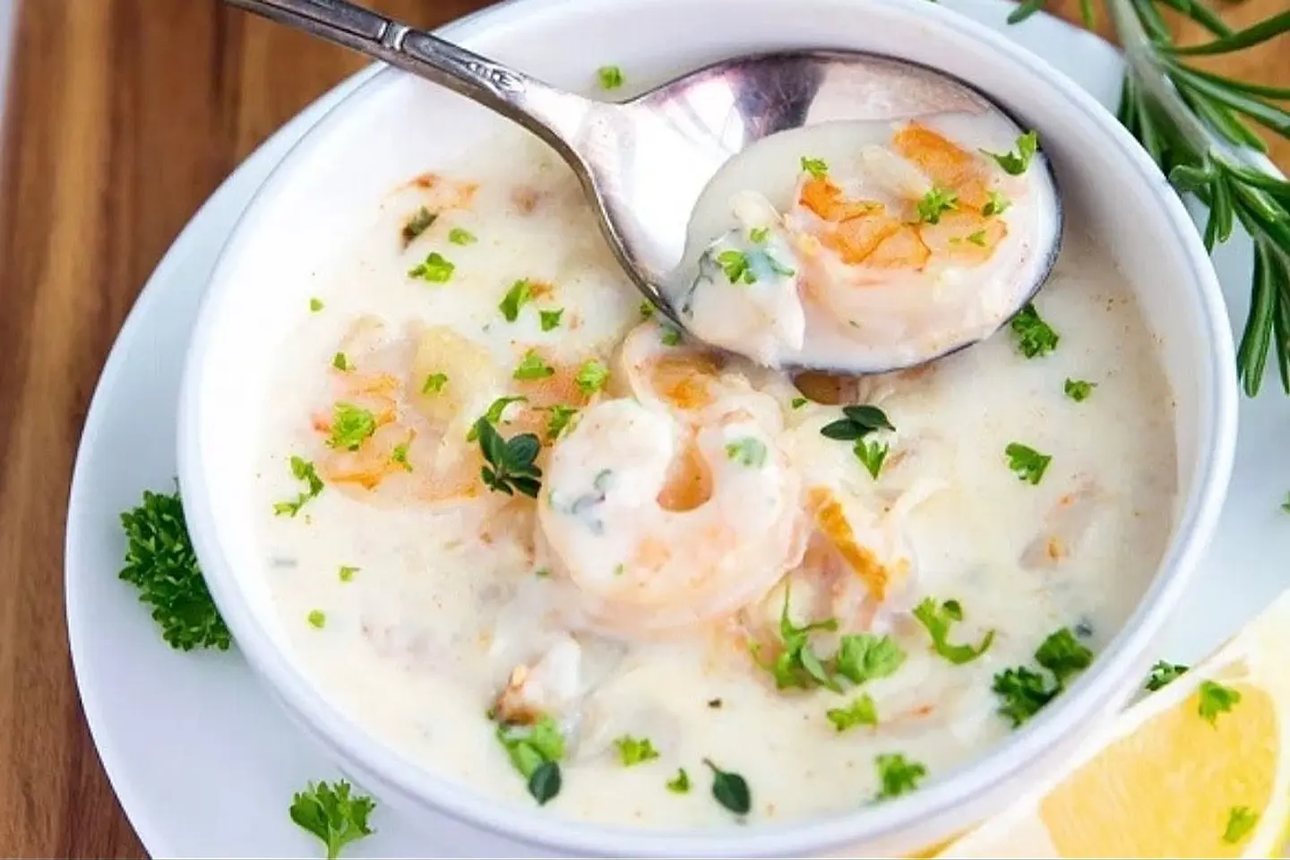 شوربة سي فود بالكريمة