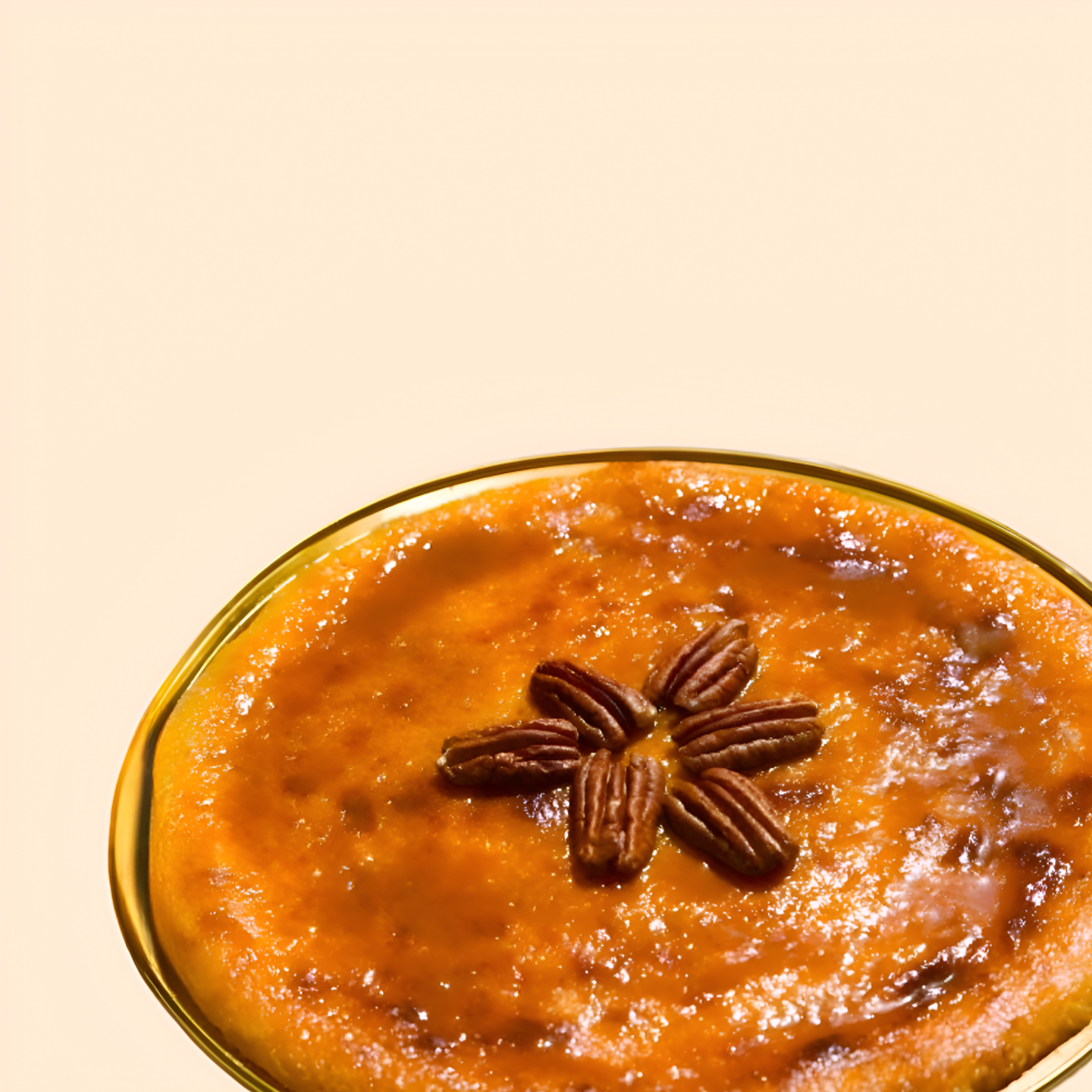 Basbousa With Cream And Pecans