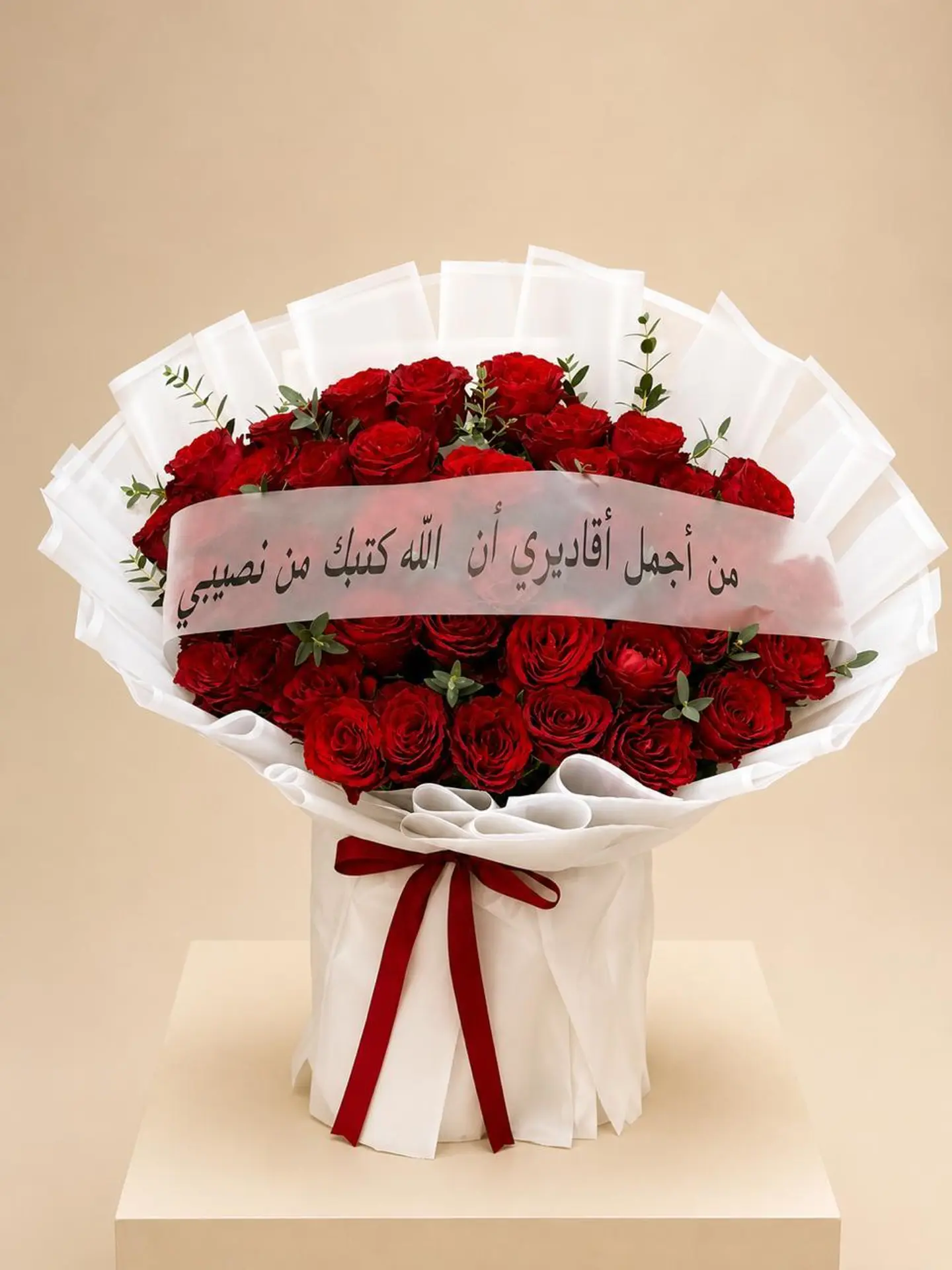 Red And White Wedding Bouquet