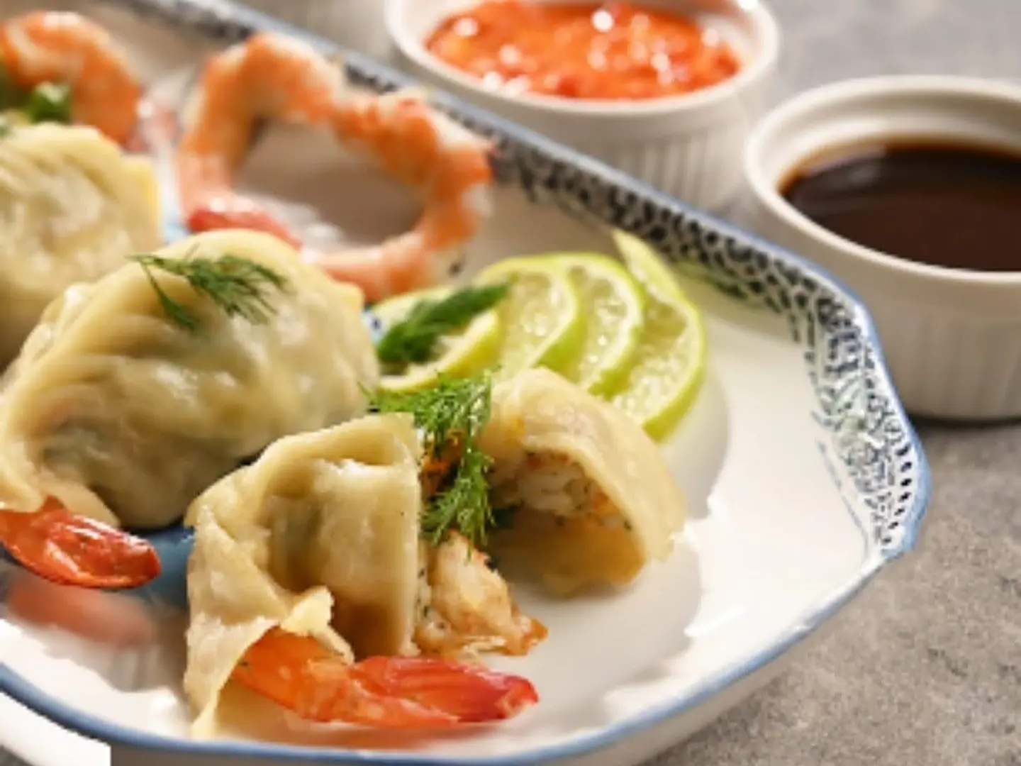 منتو بالجمبري 5 قطع .