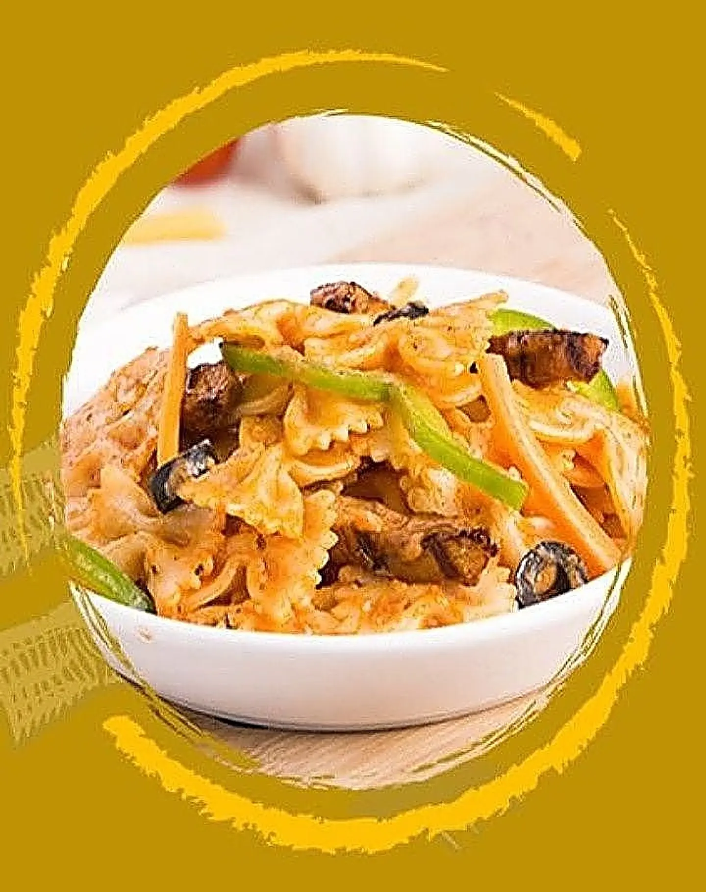 باستا فارفلي الدجاج