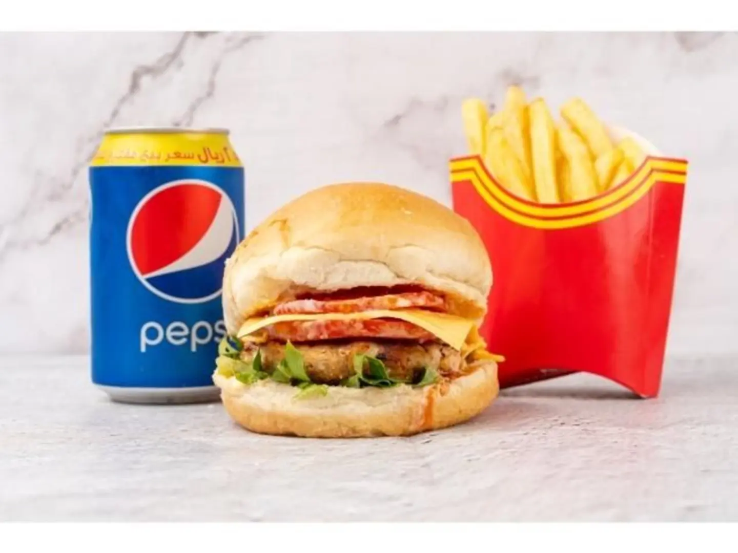 وجبة برجر دجاج