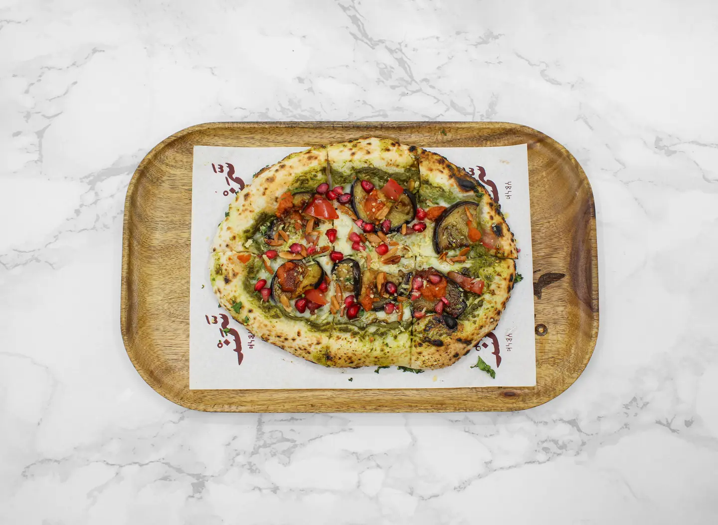 Eggplant Pesto Pizza