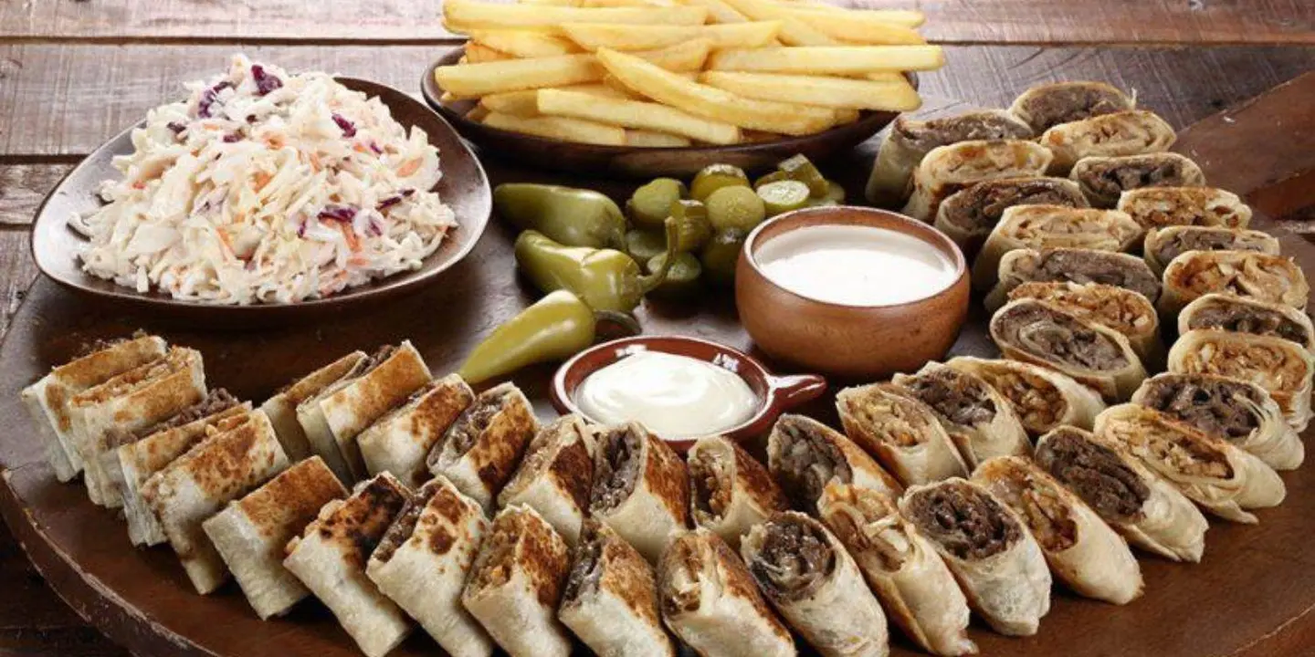 صحن شاورما كبير