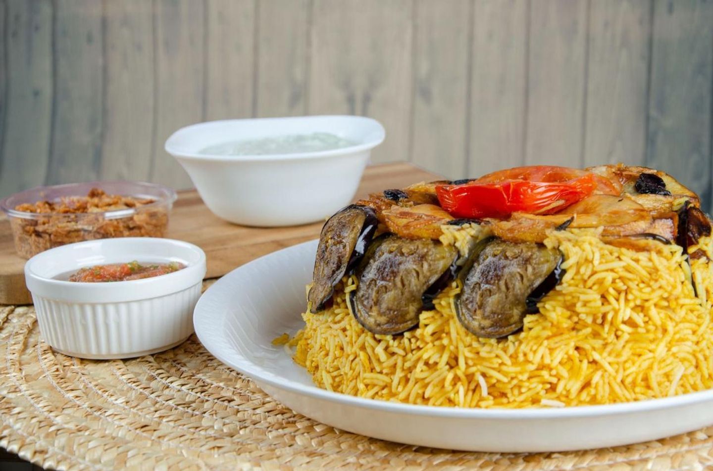 مقلوبة دجاج نصف