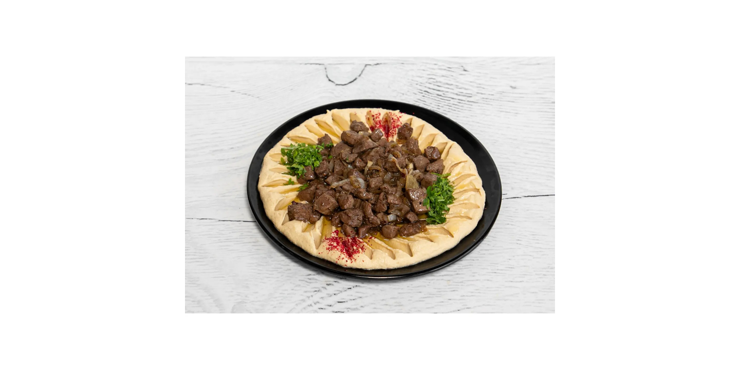 Meat Tgateea With Hummus