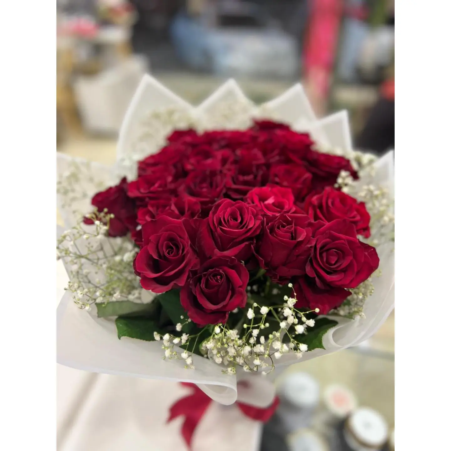 باقة ورد احمر