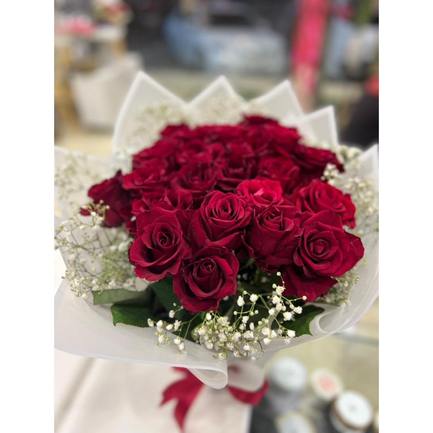 باقة ورد احمر